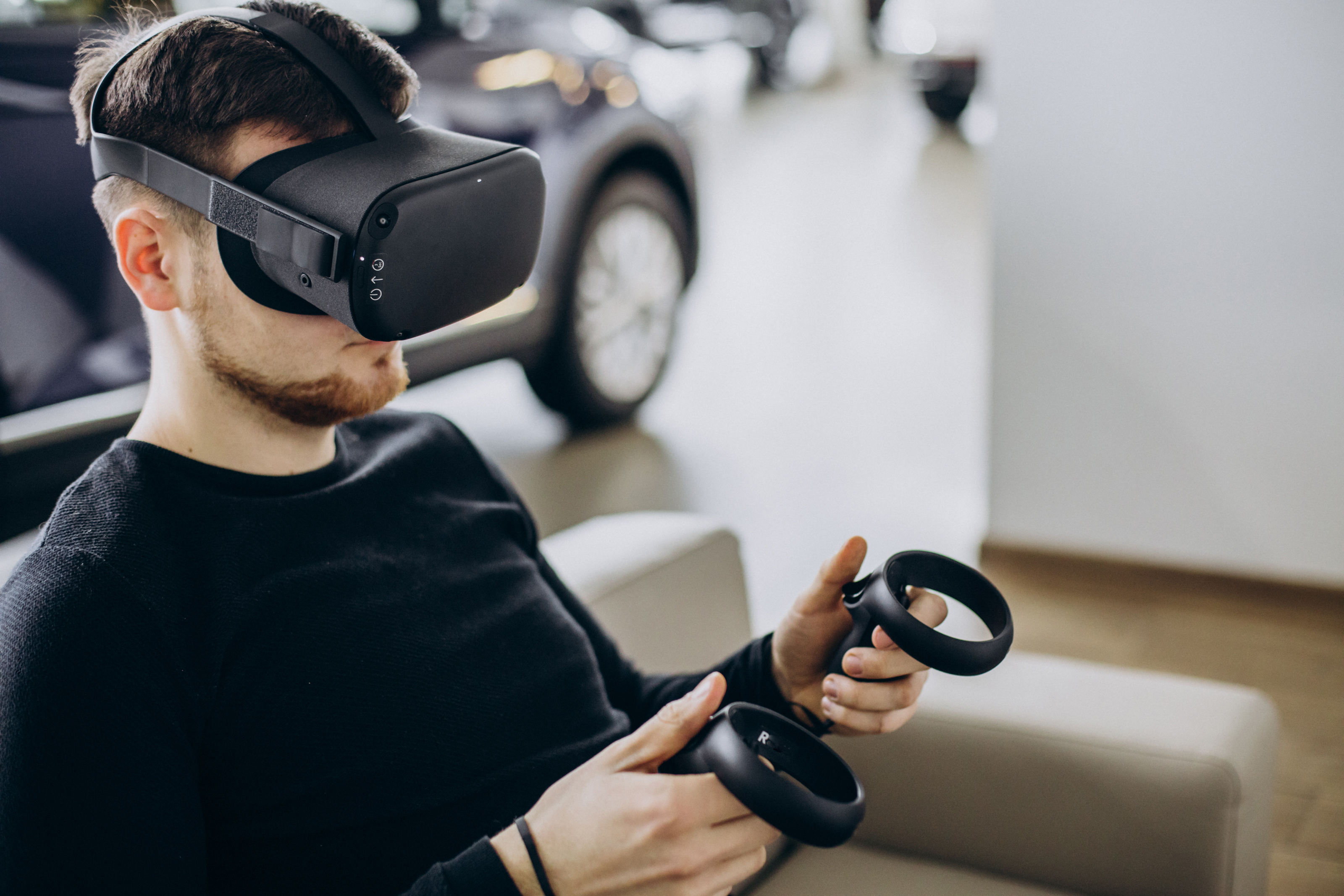 Игра в виртуальной реальности: игры на стойках